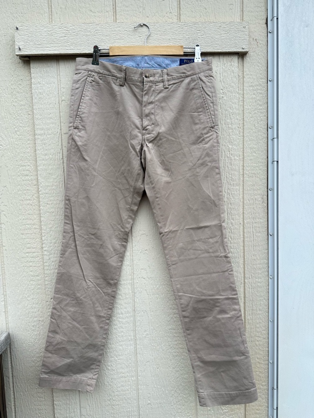 Polo Ralph Lauren Mens Stretch Slim Fit Chino Pants Size 32x32 Khaki/Beige - Picture 3 of 10